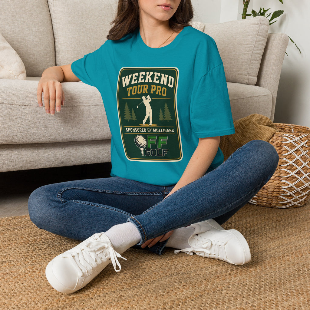 Golf T-Shirt — 'Weekend Tour Pro' Graphic Golfing Tee (16 Colors)