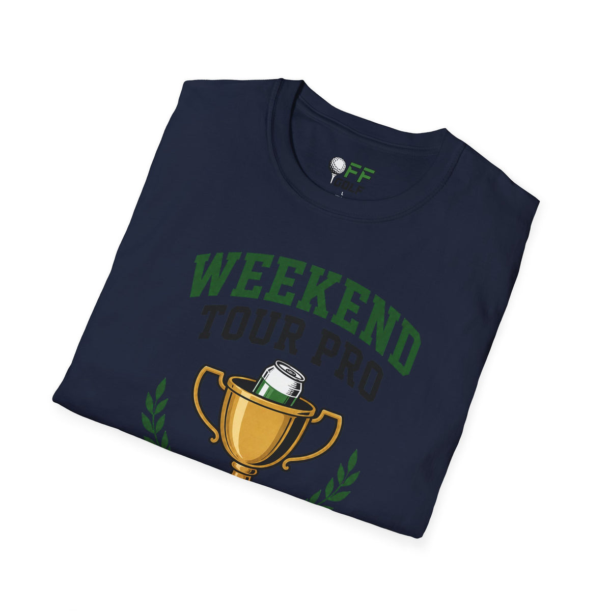 Weekend Tour Pro T-Shirt — Golf Trophy & Beer Graphic (16 Colors)