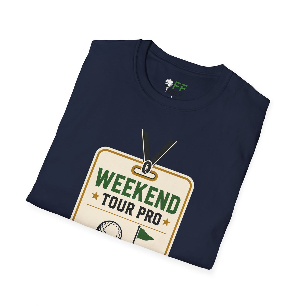 Weekend Tour Pro Golf T-Shirt - Front and Back Design (16 Colors)