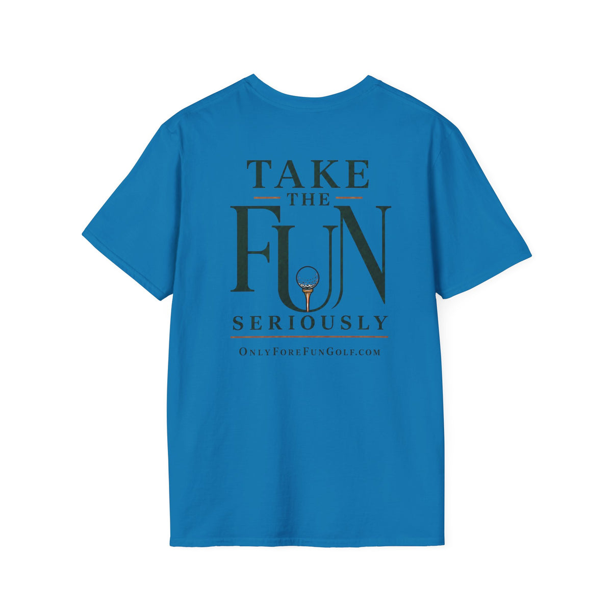 Golf Search Radius T-Shirt — Funny Golf Course Map Design (16 Colors)