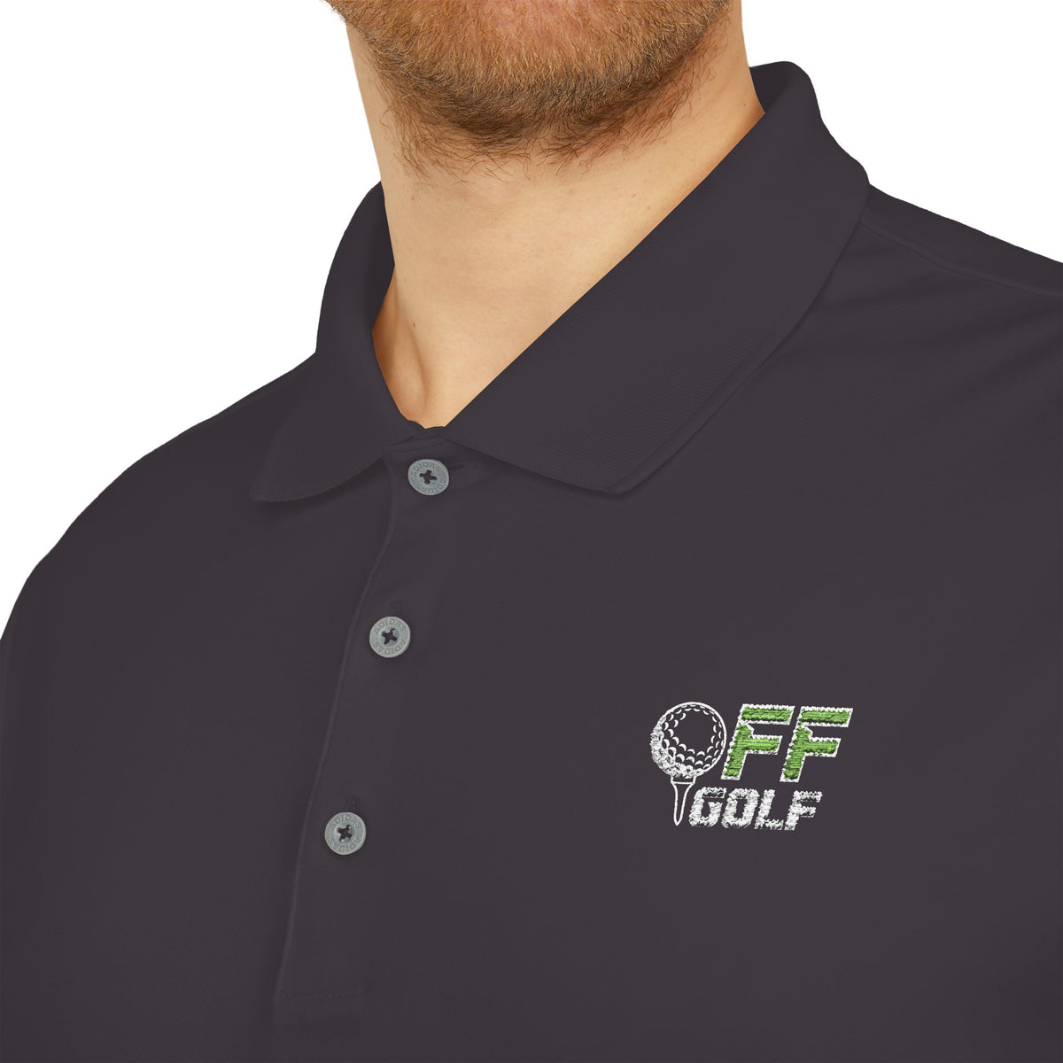 OFF Golf Performance Polo — Adidas Performance Golf Shirt (6 colors with white logo)