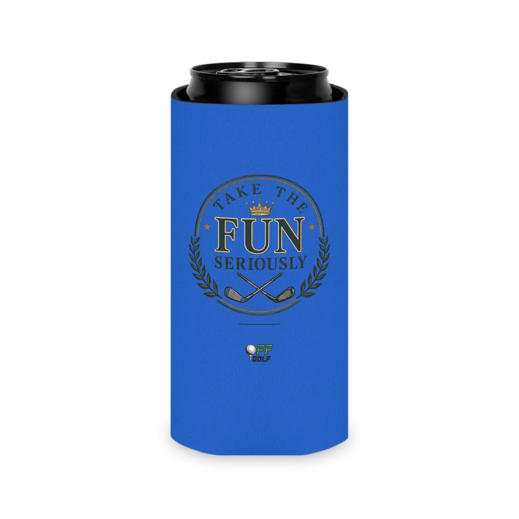 Can Cooler — 'Take the Fun Seriously' Beverage Cooler with QR Code Design