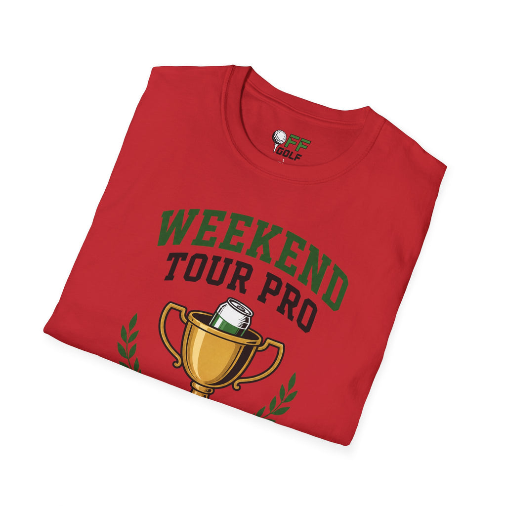 Weekend Tour Pro T-Shirt — Golf Trophy & Beer Graphic (16 Colors)