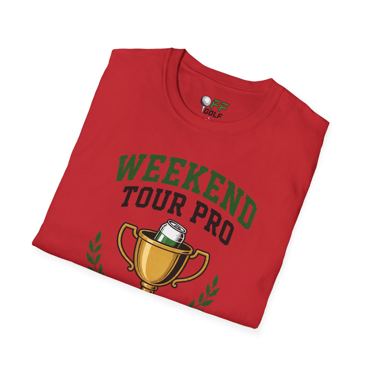 Weekend Tour Pro T-Shirt — Golf Trophy & Beer Graphic (16 Colors)