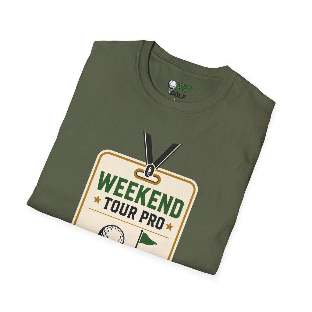 Weekend Tour Pro Golf T-Shirt - Front and Back Design (16 Colors)