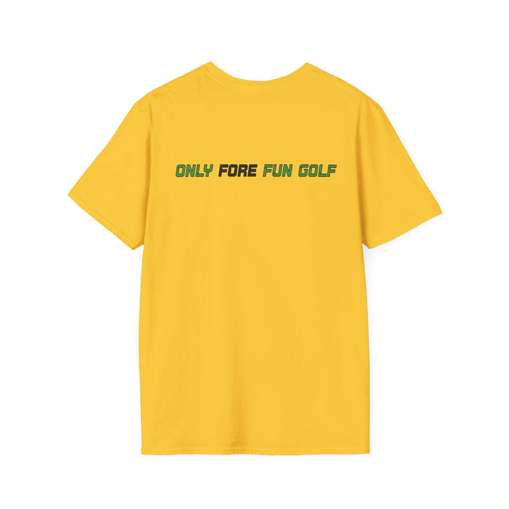 Sasquatch Golf Graphic T-Shirt — Bigfoot Golfer Funny Tee (16 colors)