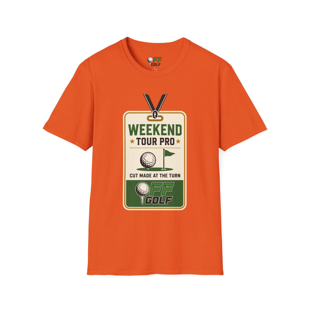 Weekend Tour Pro Golf T-Shirt - Front and Back Design (16 Colors)