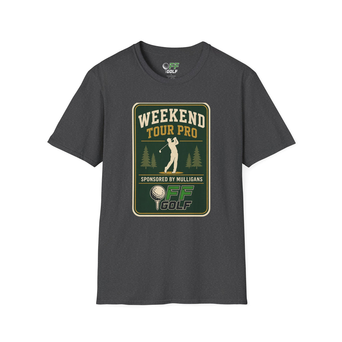 Golf T-Shirt — 'Weekend Tour Pro' Graphic Golfing Tee (16 Colors)