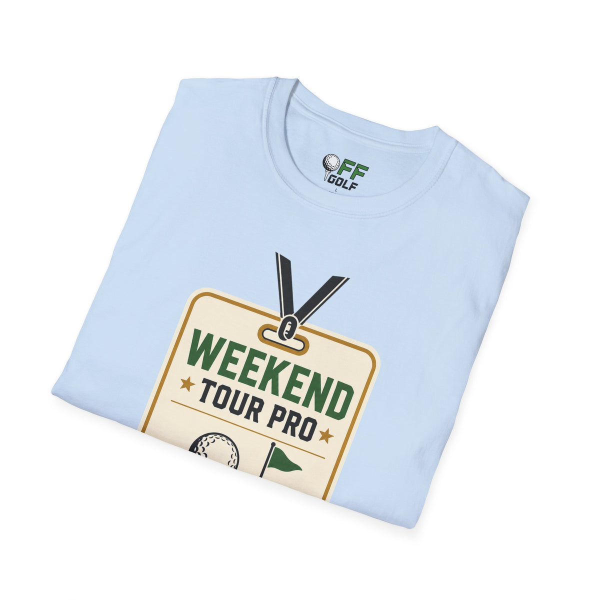 Weekend Tour Pro Golf T-Shirt - Front and Back Design (16 Colors)