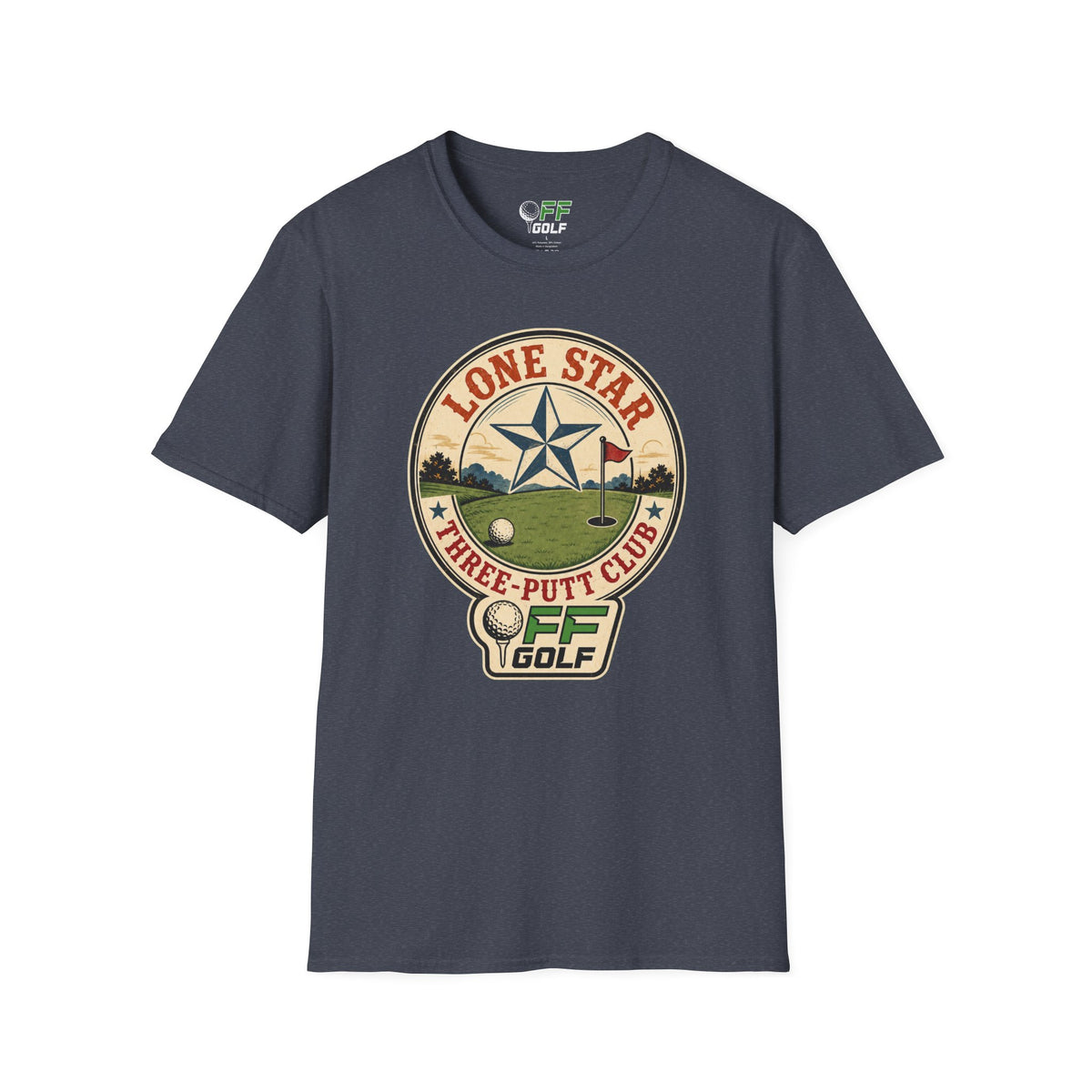 Lone Star Golf Vintage T-Shirt — Retro Texas 3 Putt Club Tee (16 colors)