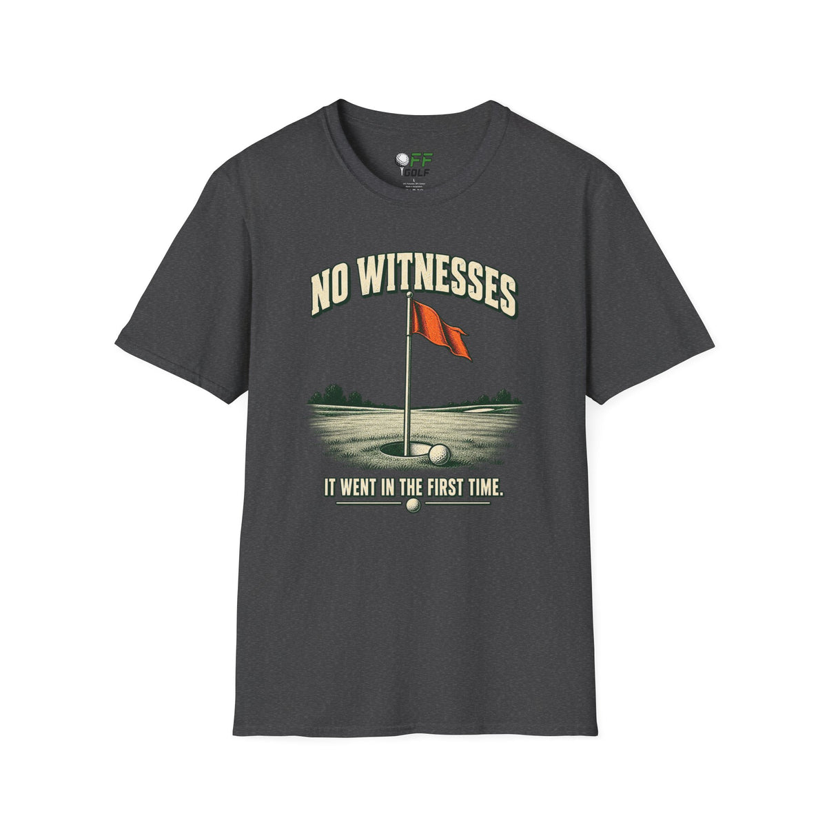 No Witnesses T-Shirt — Vintage Red Flag Graphic Tee (16 Colors)