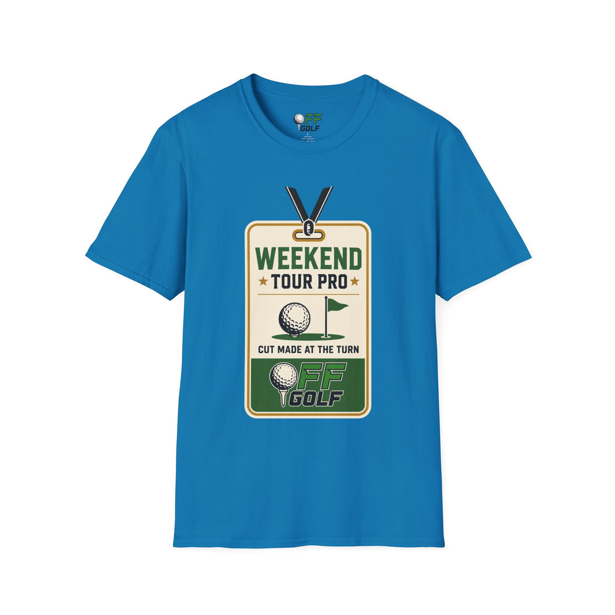 Weekend Tour Pro Golf T-Shirt - Front and Back Design (16 Colors)