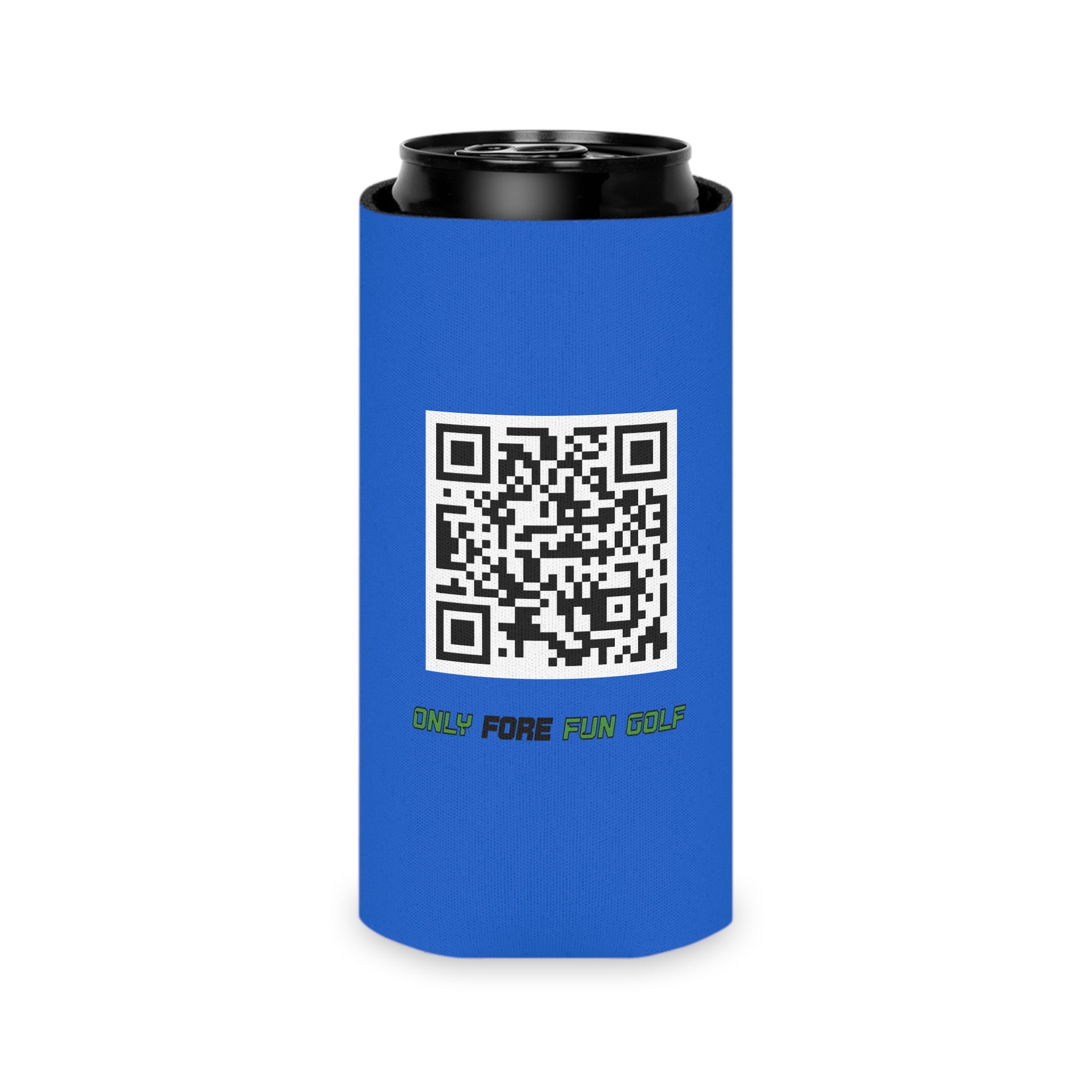 Regular or Slim Can Cooler — 'Shank Responsibly' Beverage Cooler - Blue